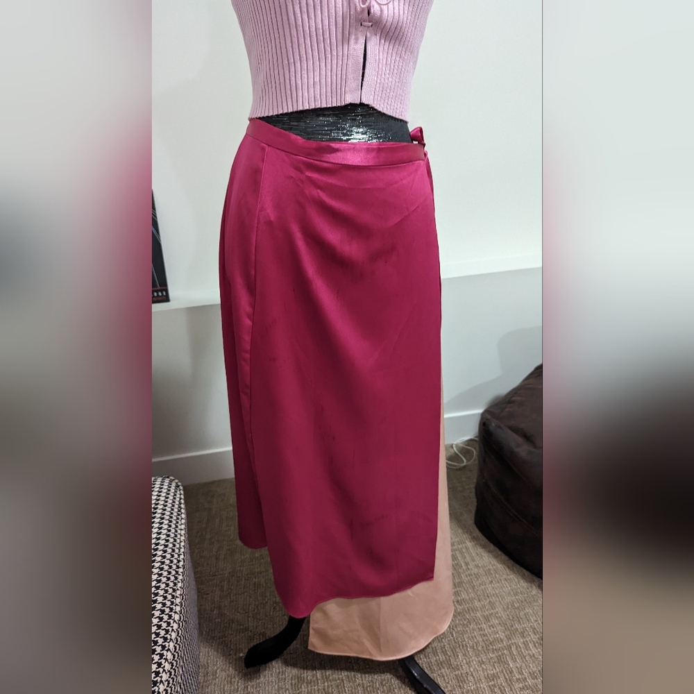 TopShop color block wrap skirt